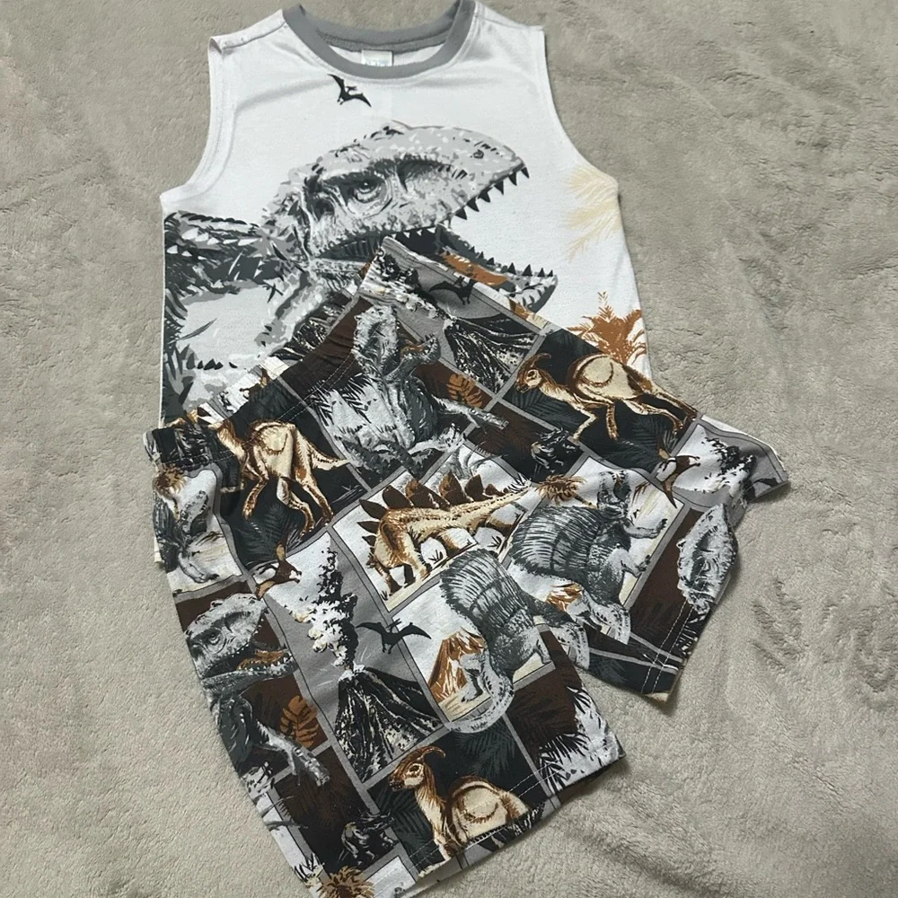 The Children's Place Gray Dinosaur Tee